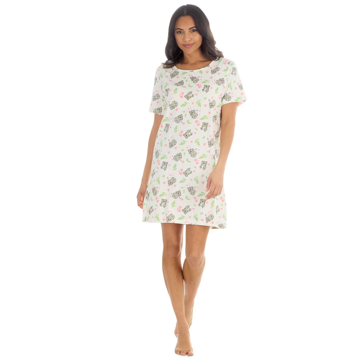 Forever Dreaming Koalas Womens Nightdress - Ivory/Multi