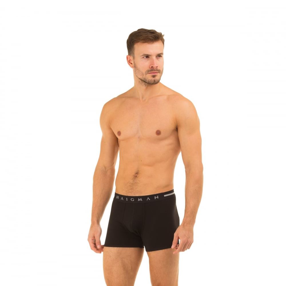 Haigman Mens Trunks (3 Pack) - Black