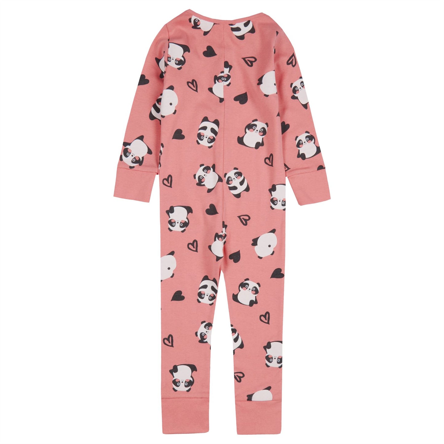 Minikidz Kids Panda Jersey Onesie - Coral
