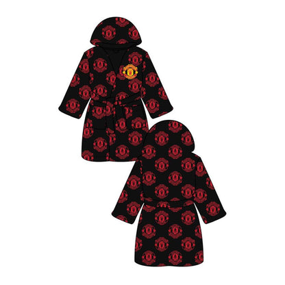 Mens Manchester United Fleece Hooded Robe