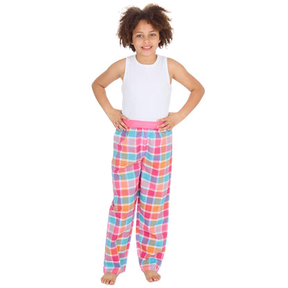 Forever Dreaming Girls Woven Check Lounge Pants - Mint
