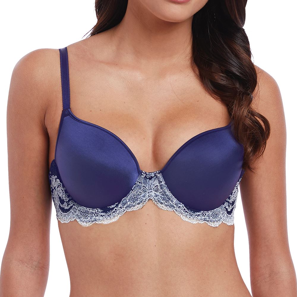 Wacoal Lace Affair Contour Bra - Patriot Blue/Halogen Blue