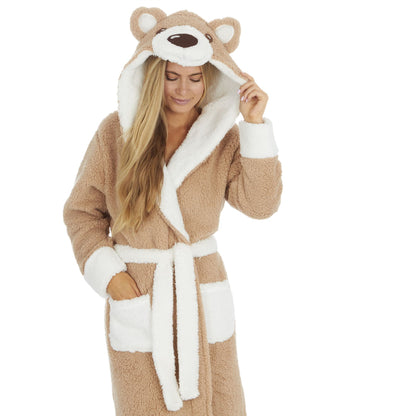 Forever Dreaming Womens Novelty Fleece Teddy Bear Robe