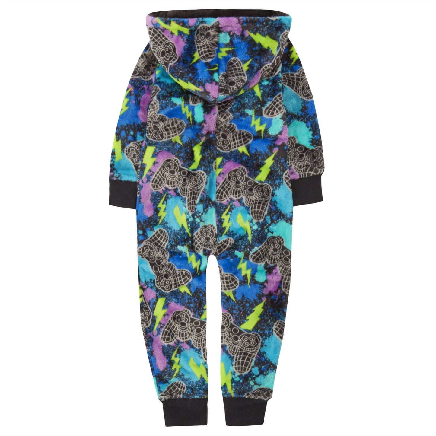 Onezee Kids Fleece Gaming Onesie - Multi