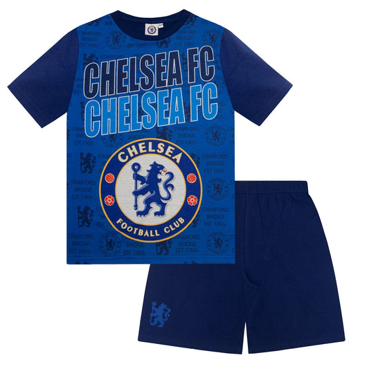 Kids Chelsea FC Short Pyjamas - Blue