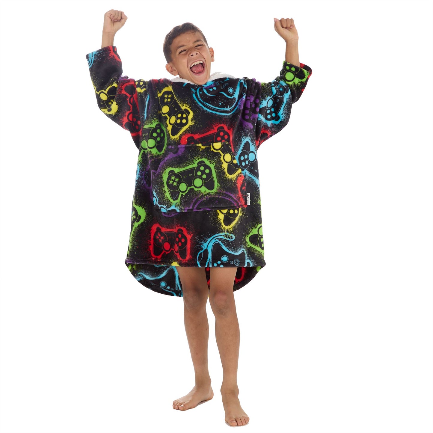 Huggable Hoodie Kids Fleece Oversized Hoodie - Gaming