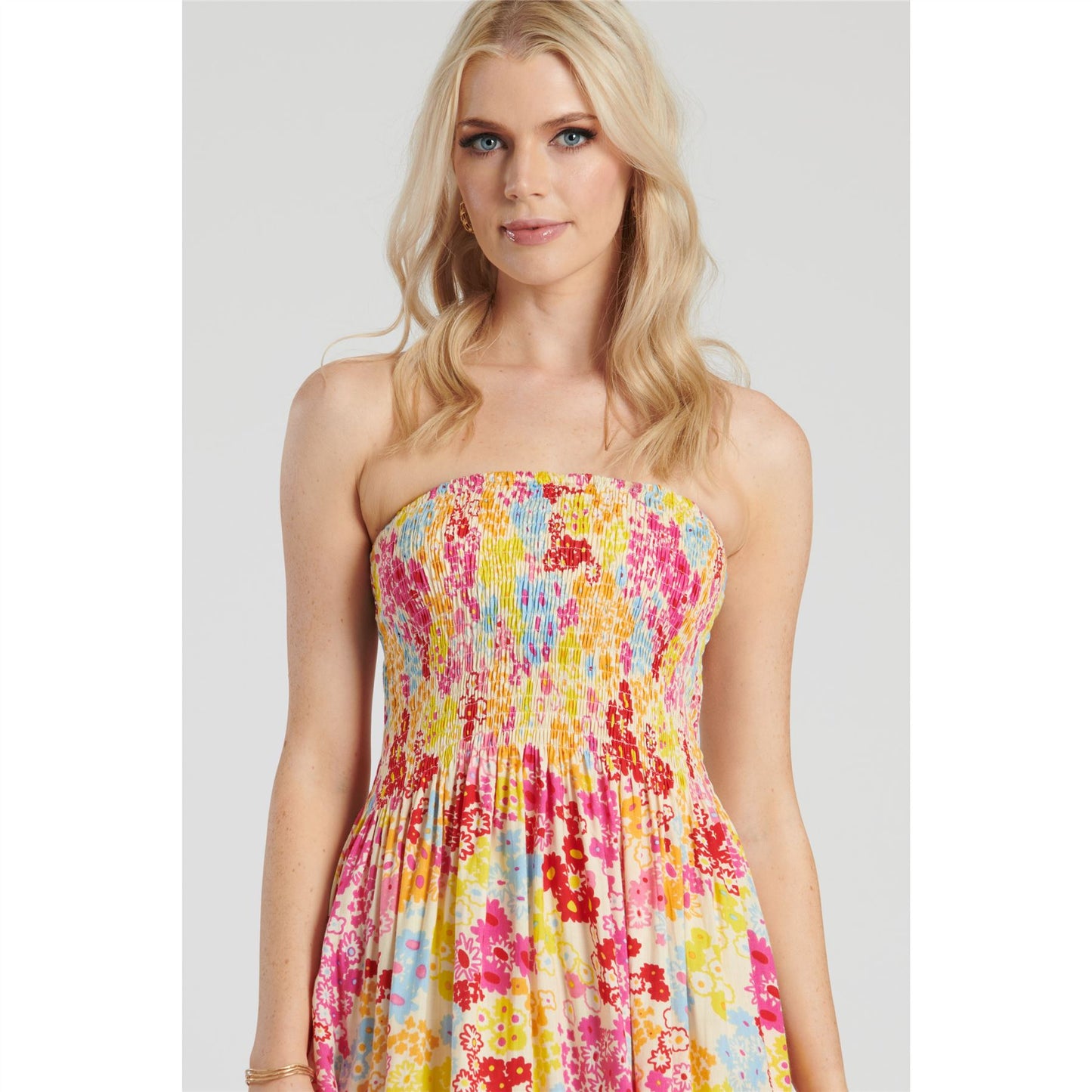Pistachio Multi Floral 3 In 1 Dress