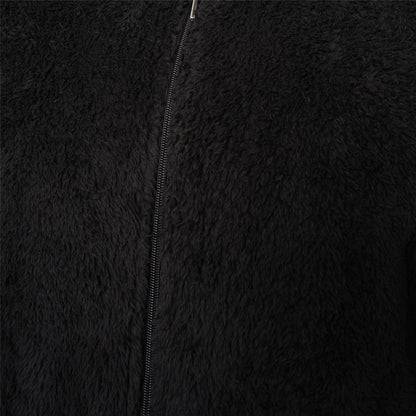 Loungeable Mens Sherpa Fleece Hooded Onesie - Black