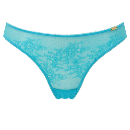 Gossard Glossies Lace Brief - Turquoise Sea
