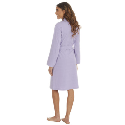Momentii Womens Jersey Kimono Robe - Lilac