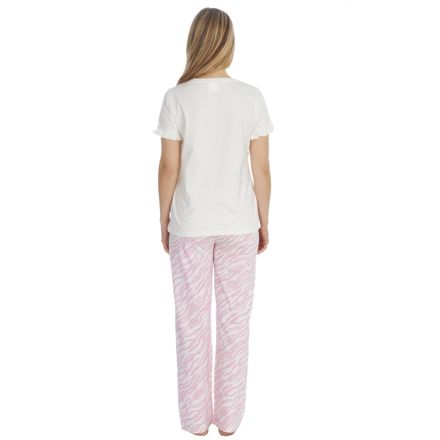 Forever Dreaming Womens 'Wild At Heart' Pyjama Set - Winter White