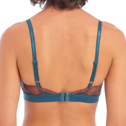 Wacoal Lace Affair Bralette - Blue Coral/Cherry Mahogany