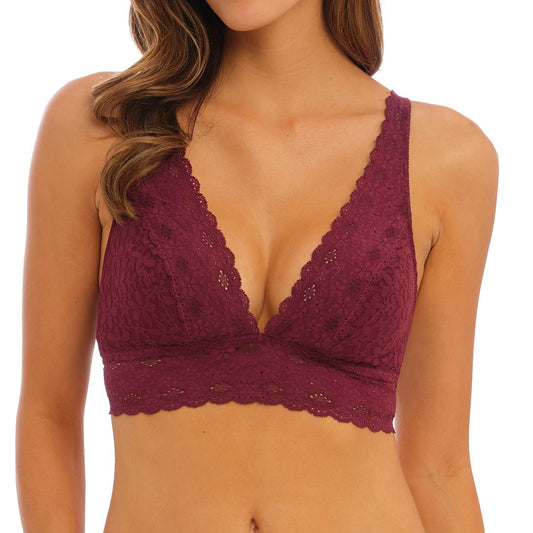 Wacoal Halo Lace Soft Cup Bra - Zinfandel