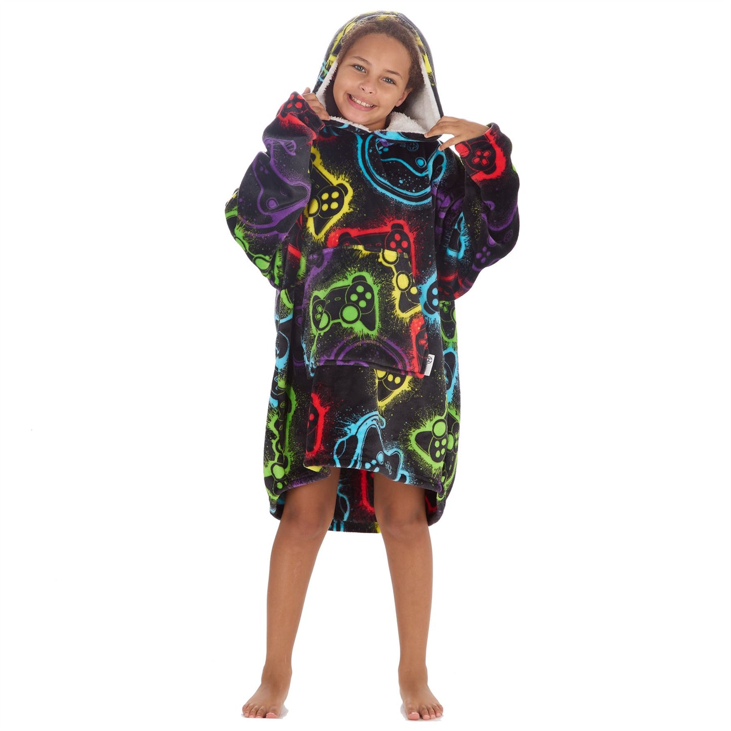 Huggable Hoodie Kids Fleece Oversized Hoodie - Gaming