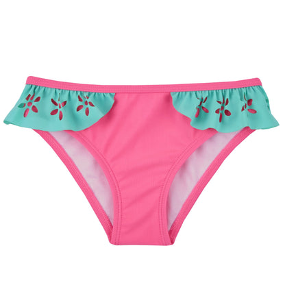 Red Melon Girls Laser Cut Floral Bikini Set (2-6 Years)