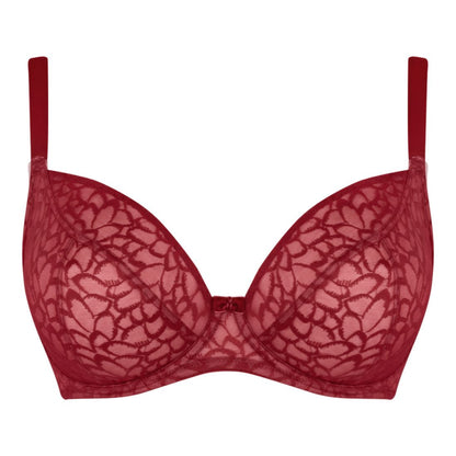 Curvy Kate Love Me Lace Plunge Bra - Claret Curvy Kate
