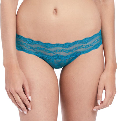 B.Tempt'd Lace Kiss Brief - Mykonos Blue