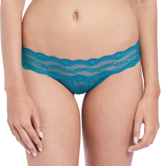 B.Tempt'd Lace Kiss Brief - Mykonos Blue