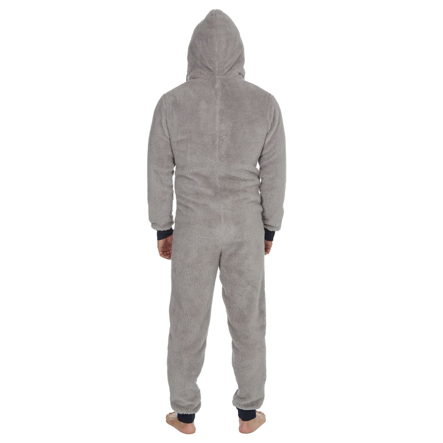 Onezee Mens Snuggle Fleece Onesie - Grey