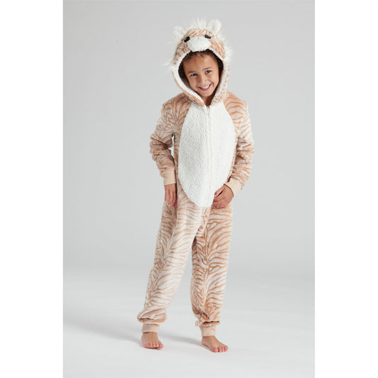 Nifty Kids Luxury Tiger Onesie - Brown