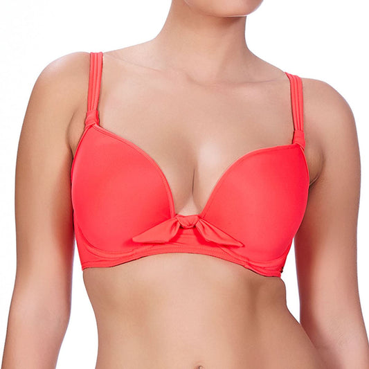 Freya Deco Swim Moulded Bikini Top - Insanely Red