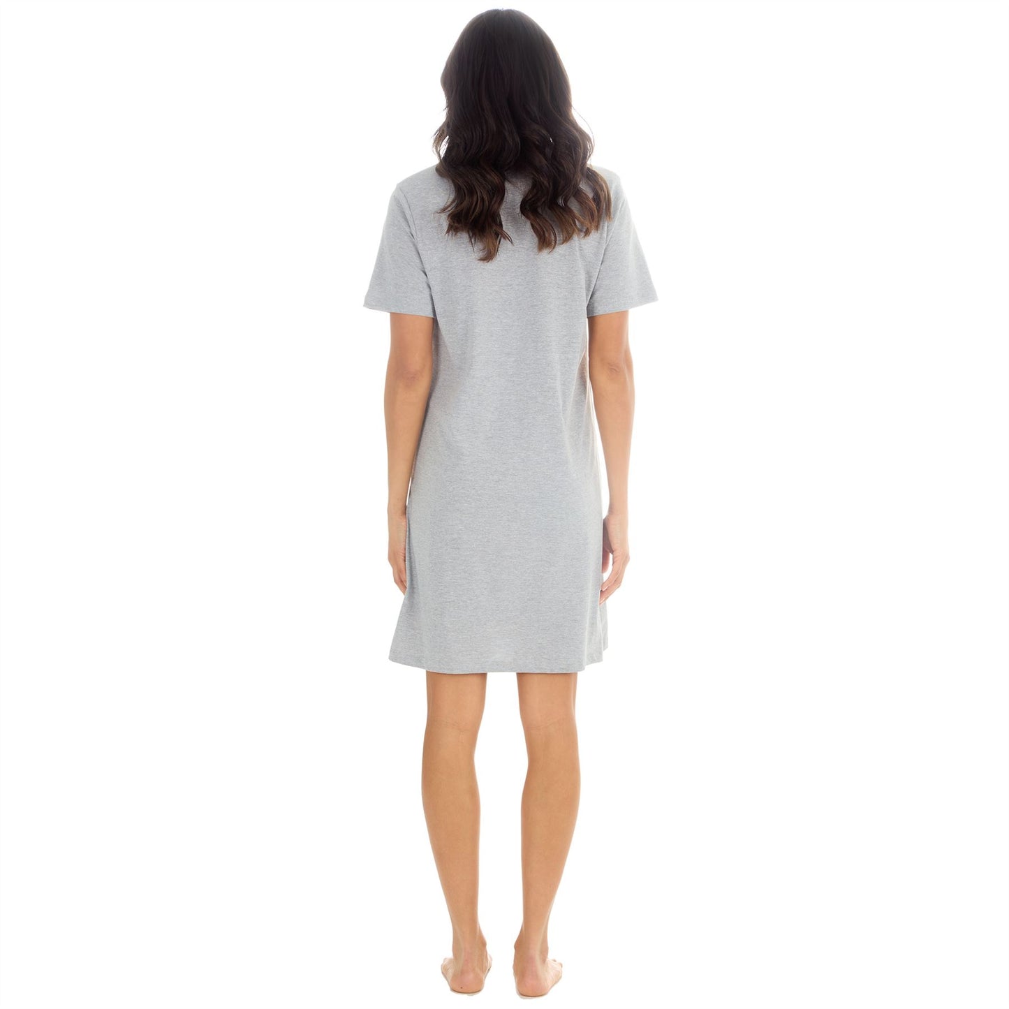 Forever Dreaming Dolphins 'As Free As The Ocean' Womens Nightdress - Grey