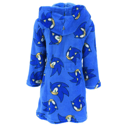 Sonic Kids Fleece Robe - Blue