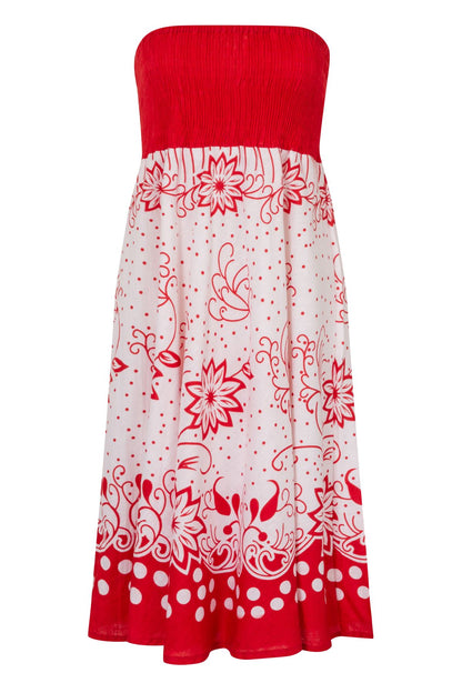 Pistachio 2 In 1 Dress/Skirt - Red