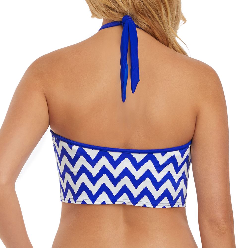 Freya Making Waves High Neck Croptini Top - Cobalt Freya Swimwear