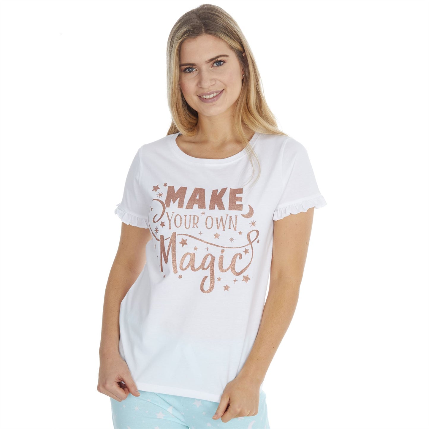 Forever Dreaming Womens 'Make Your Own Magic' Pyjama Set - Mint