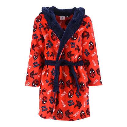 Spiderman Kids Fleece 'Spidey' Robe - Red