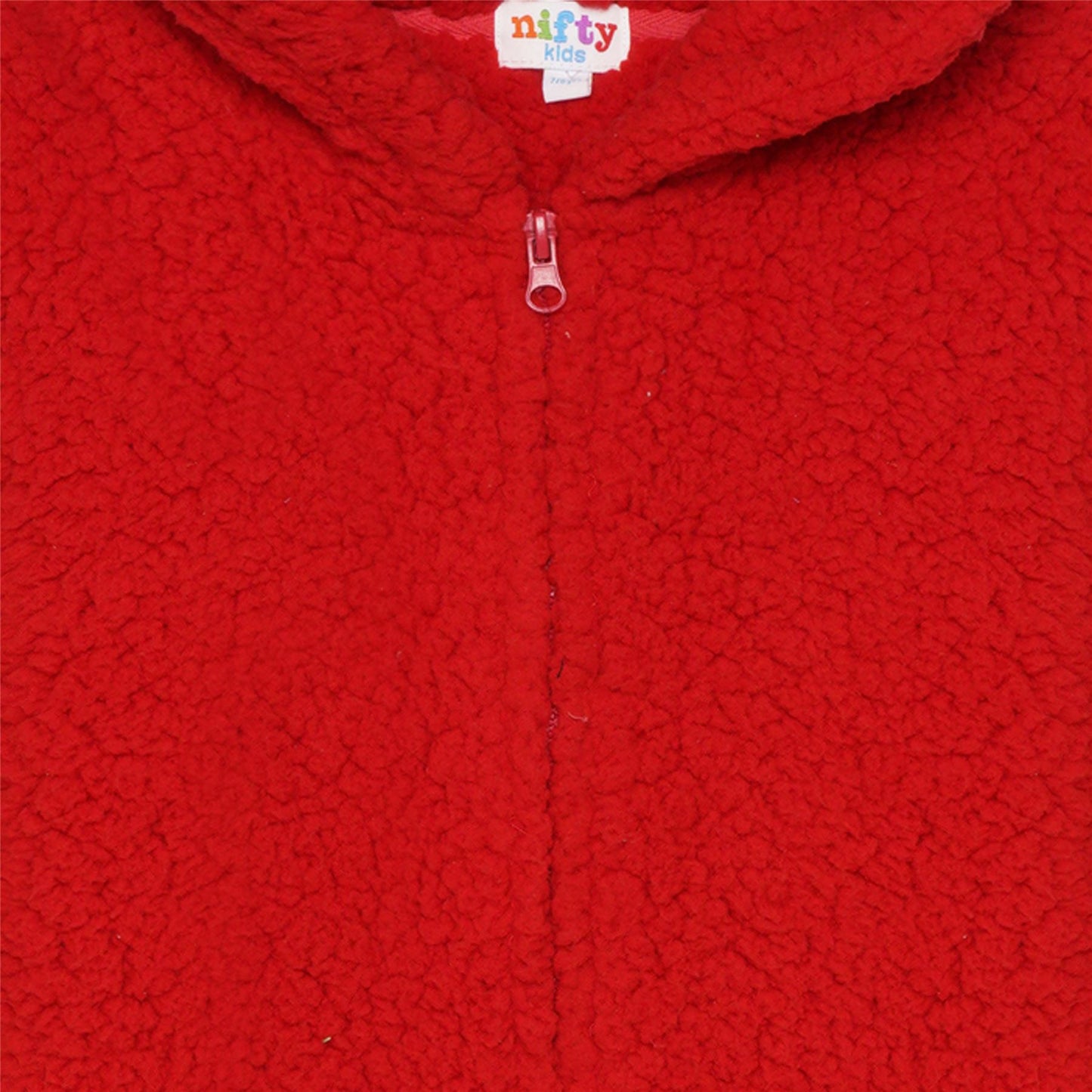 Nifty Kids Sherpa Fleece Onesie - Red