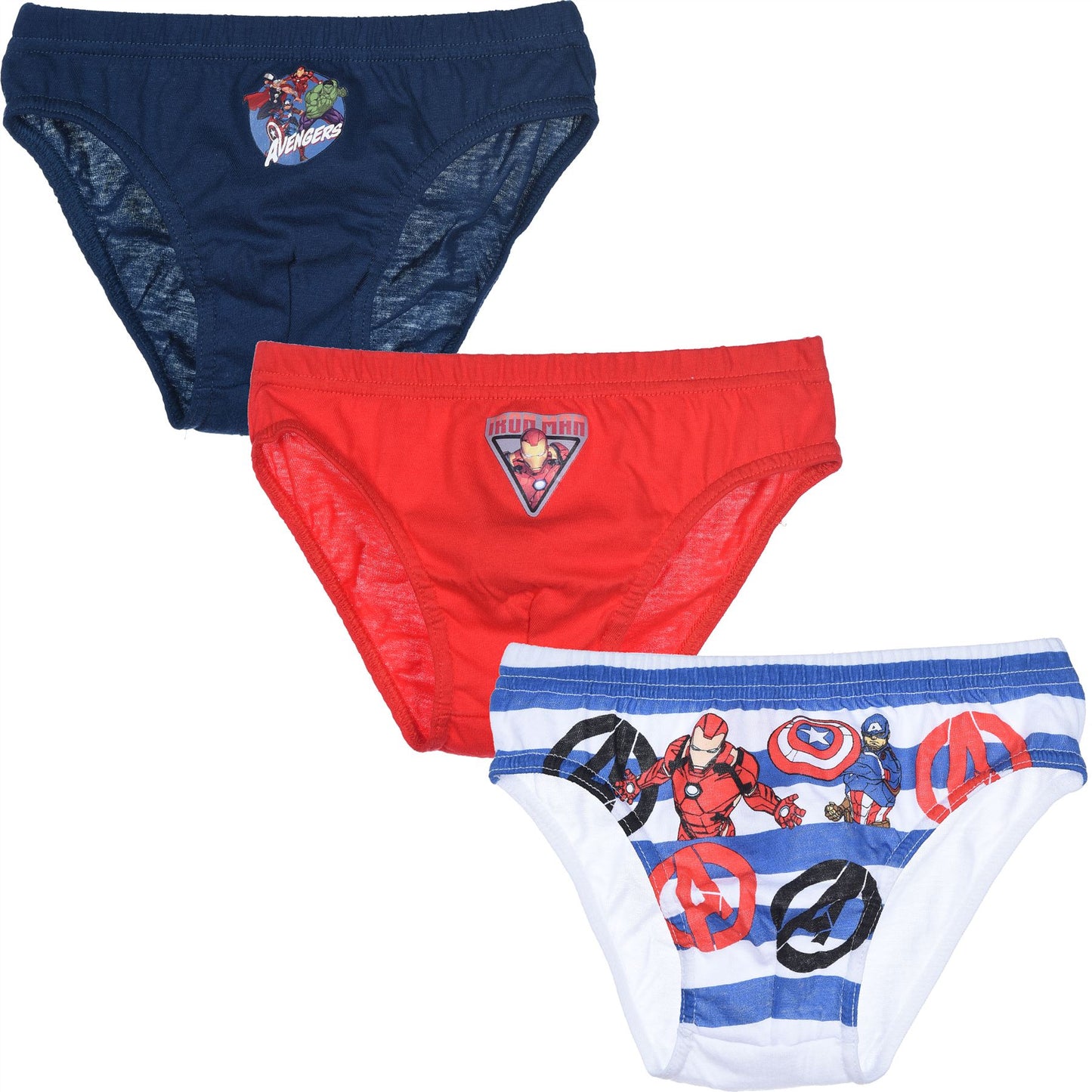 Boys Marvel Avengers Briefs Style 1 (3 Pack)