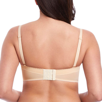 Freya Cameo Deco Strapless Moulded Bra - Sand