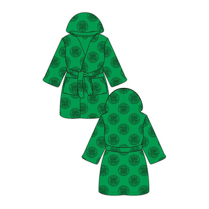 Mens Celtic Fleece Hooded Robe