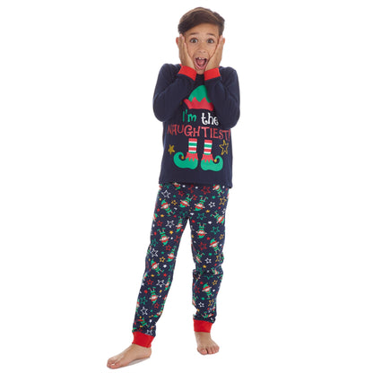 PJ's Kids 'I'm The Naughtiest' Christmas Pyjamas