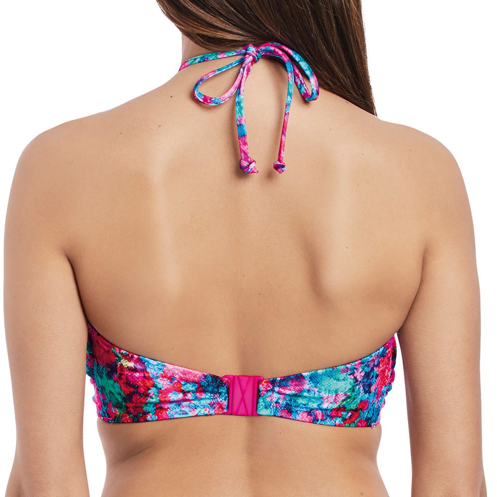 Freya Mamba Twist Front Bandeau Bikini Top - Multi