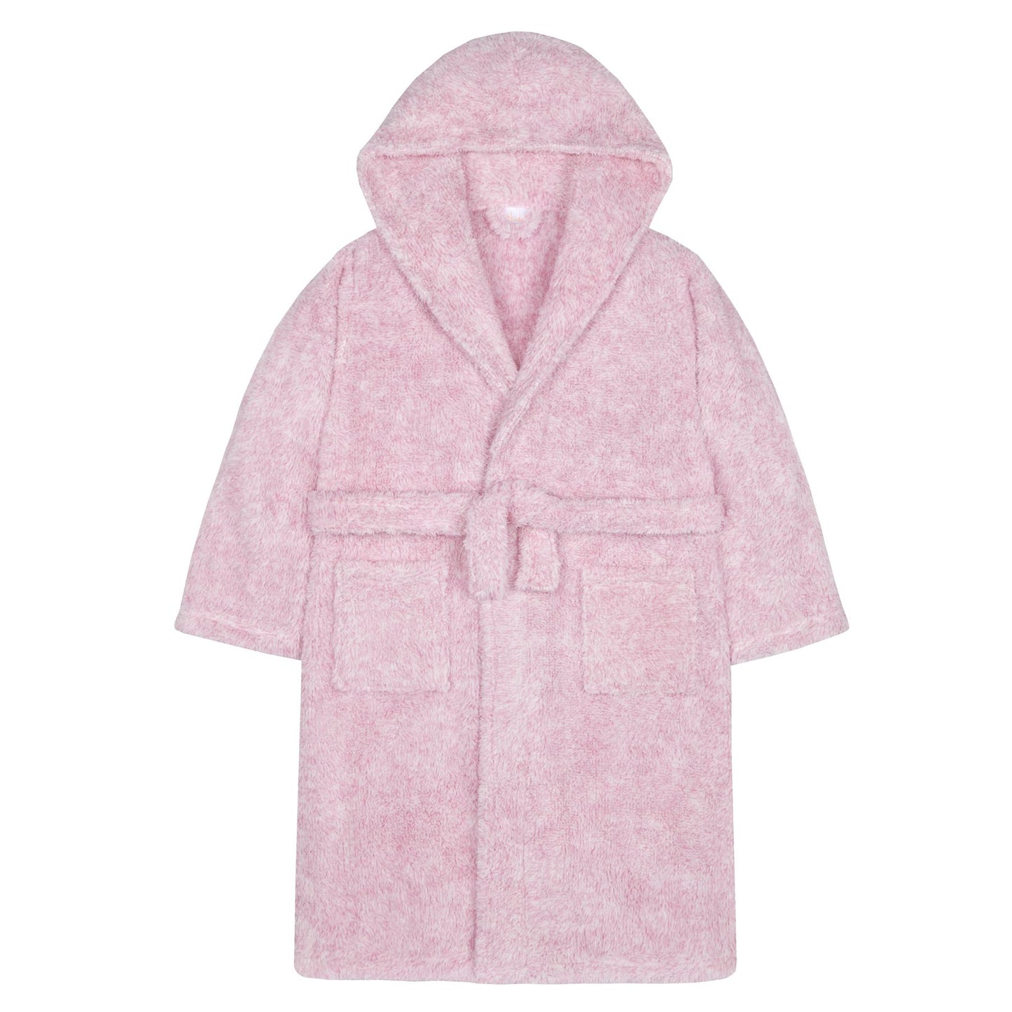 4Kidz Kids Two Tone Fleece Robe - Pink