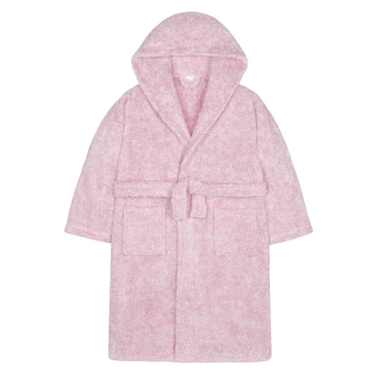 4Kidz Kids Two Tone Fleece Robe - Pink