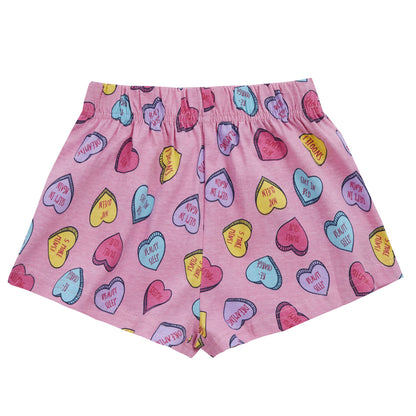 Minikidz Kids Love Hearts Pyjamas - Pink