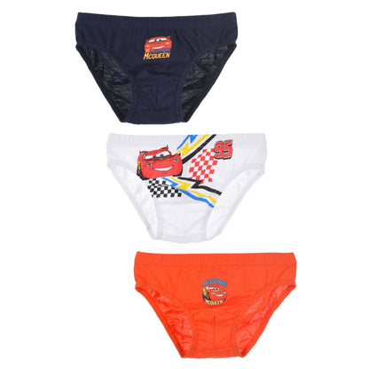 Boys Disney Cars Lightning McQueen Briefs (3 Pack)