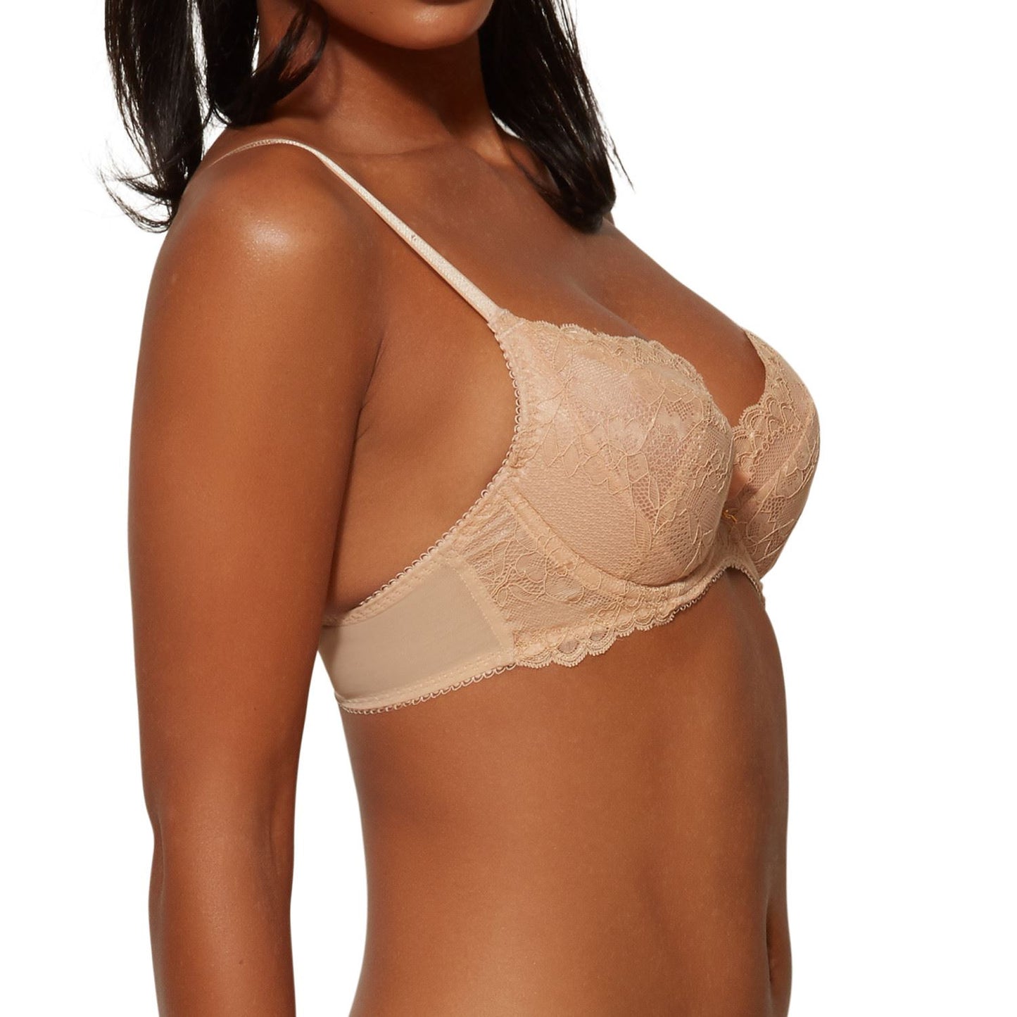 Gossard Superboost Lace Plunge Bra - Nude