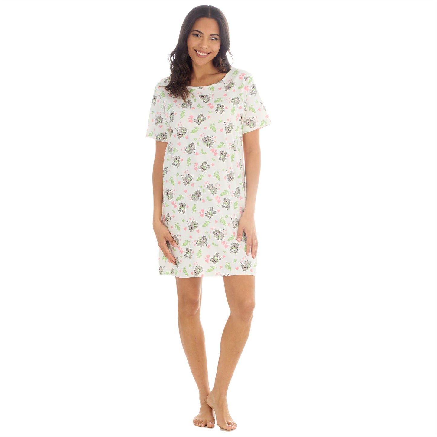 Forever Dreaming Koalas Womens Nightdress - Ivory/Multi