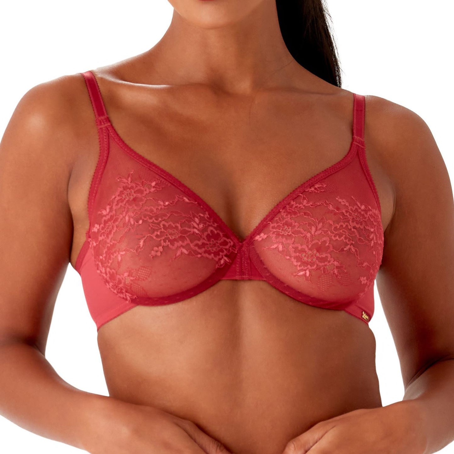 Gossard Glossies Lace Bra - Raspberry Blush