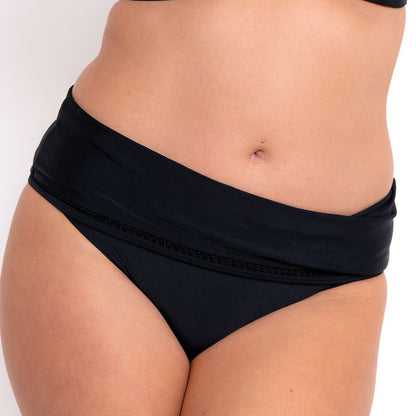 Curvy Kate First Class Deep Fold Over Bikini Brief - Black