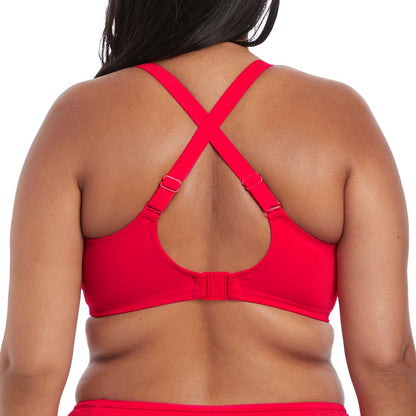 Elomi Indie Multiway Plunge Bikini Top - Red