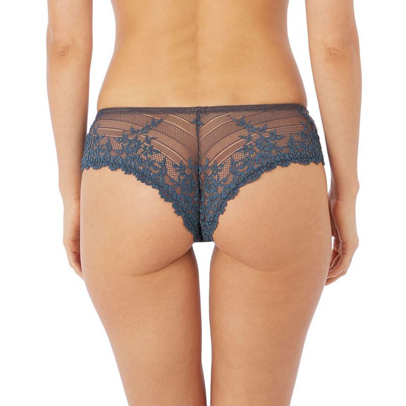 Wacoal Embrace Lace Tanga - Nine Iron/Ensign Blue