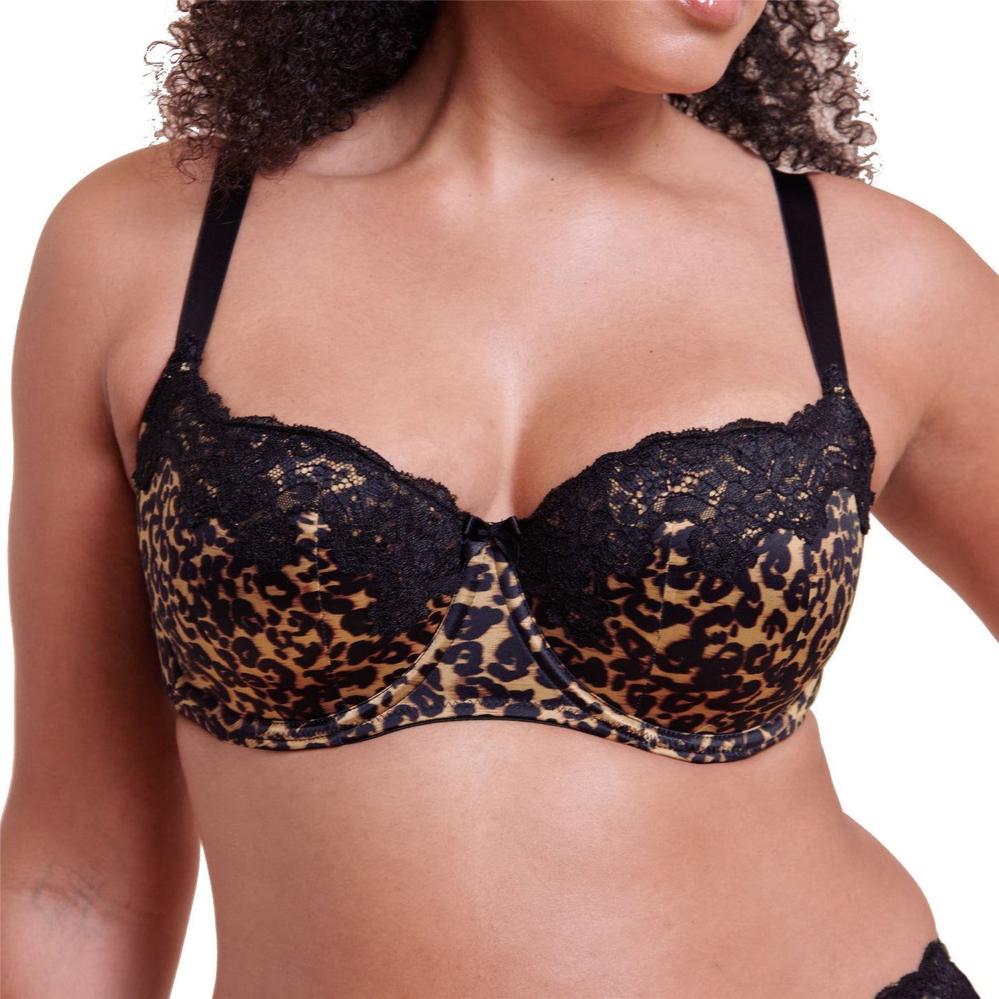 Curvy Kate Boost Lace Balcony Bra - Leopard Print Curvy Kate