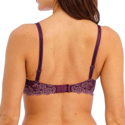 Wacoal Embrace Lace Plunge Bra - Italian Plum/Valerian