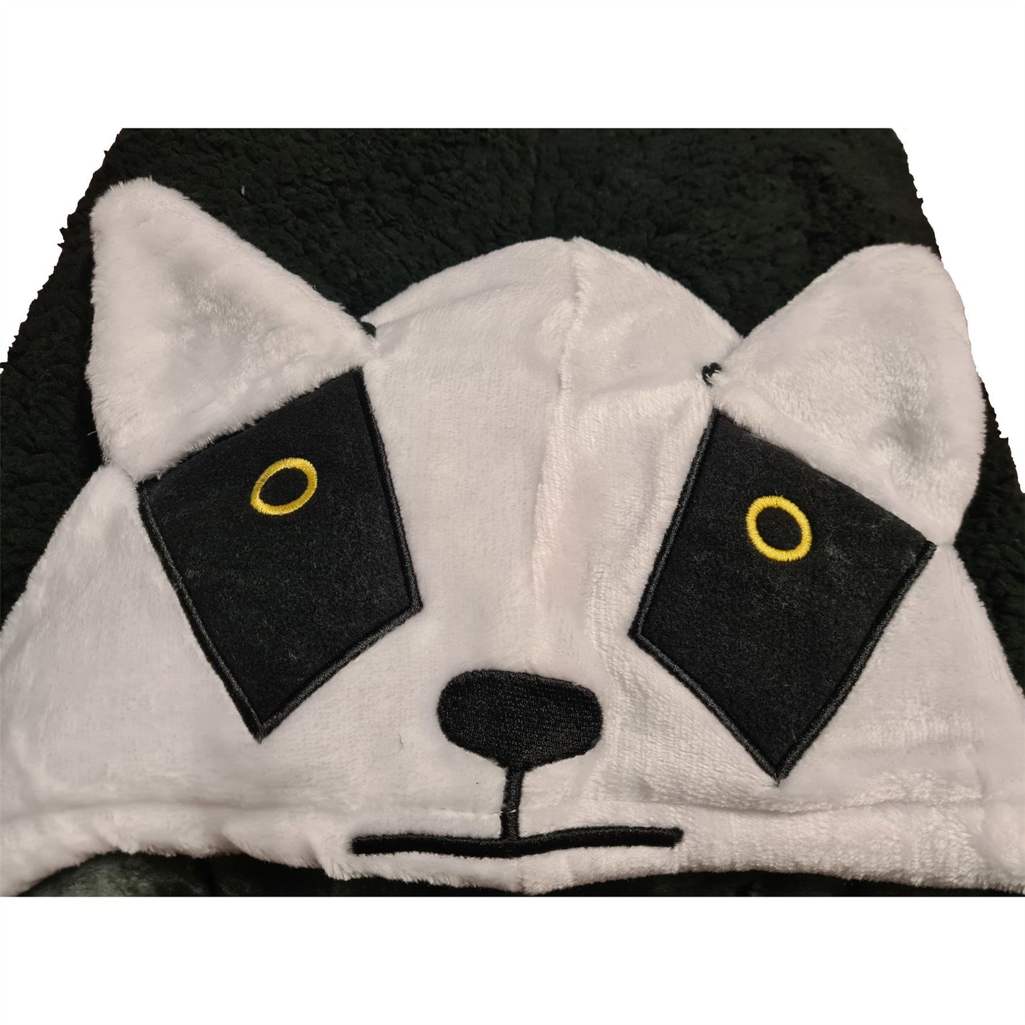 Loungeable Mens Badger Fleece Onesie - Black